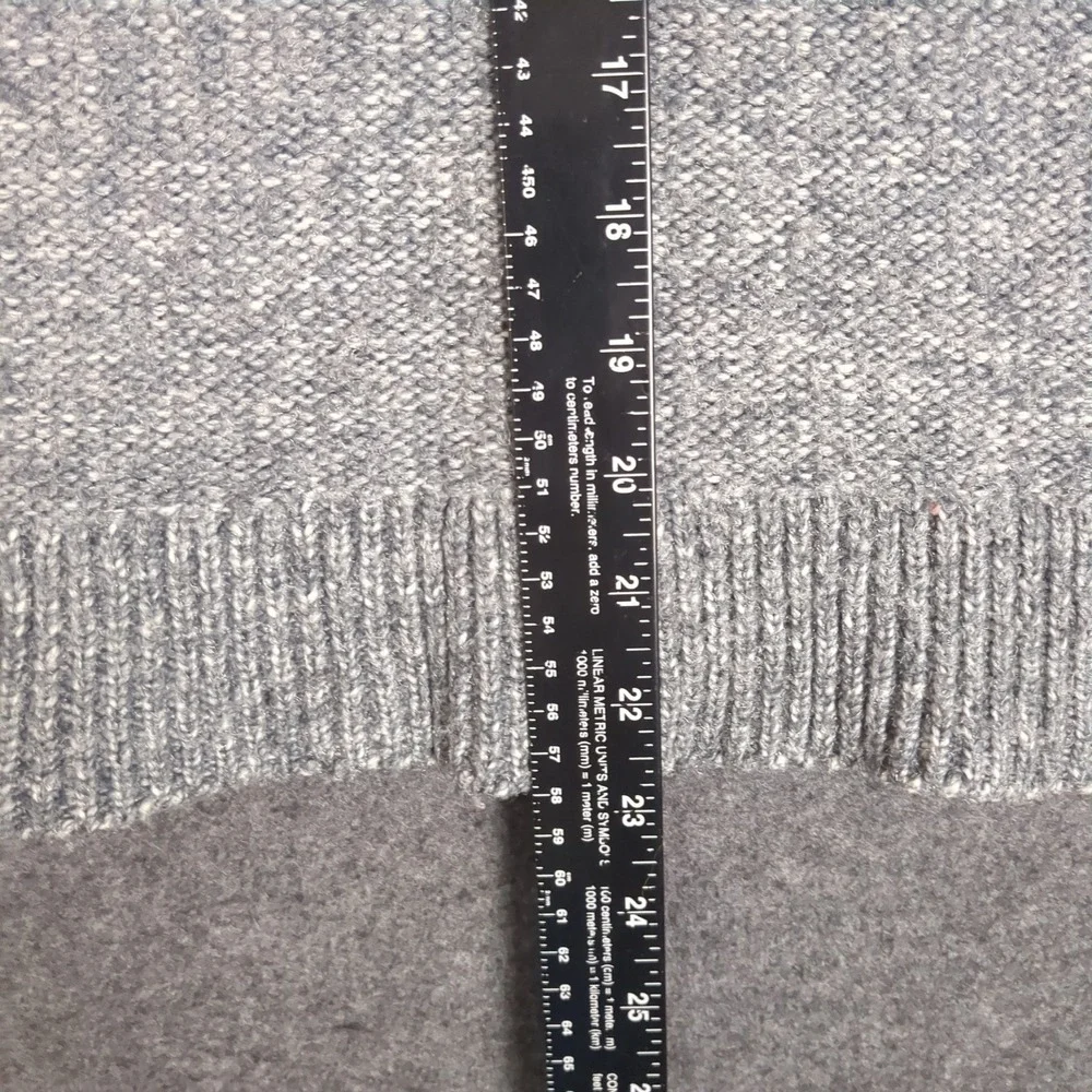 Banana‎ Republic Mens Small Gray Marl Chunky Knit Crewneck Raglan Sweater